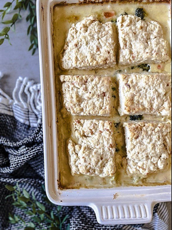 Broccoli Cheddar Cobbler