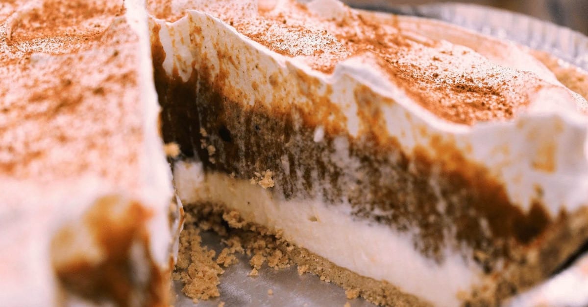 Pumpkin pie with goat milk