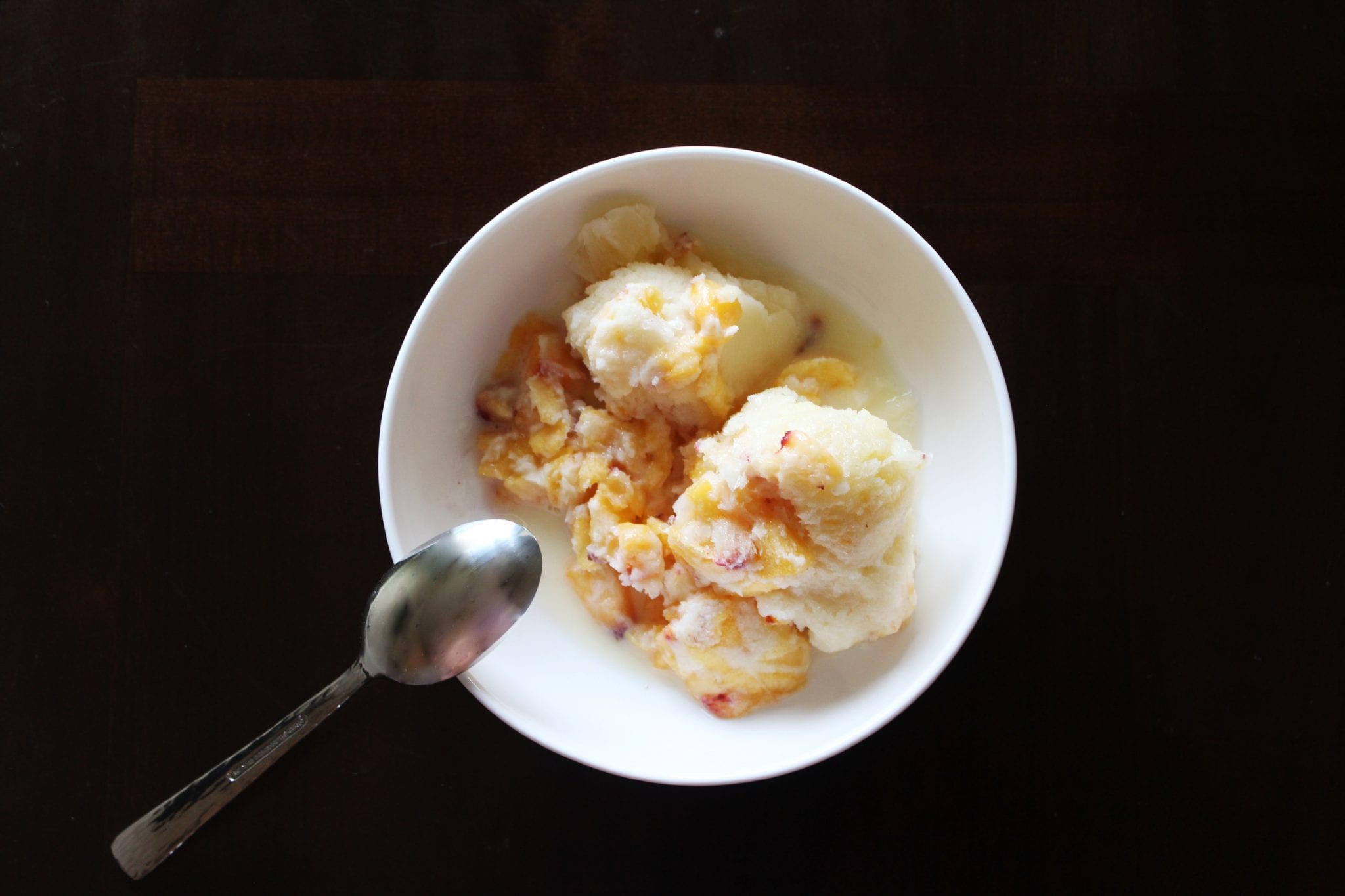 Peach Goat Milk Ice Cream