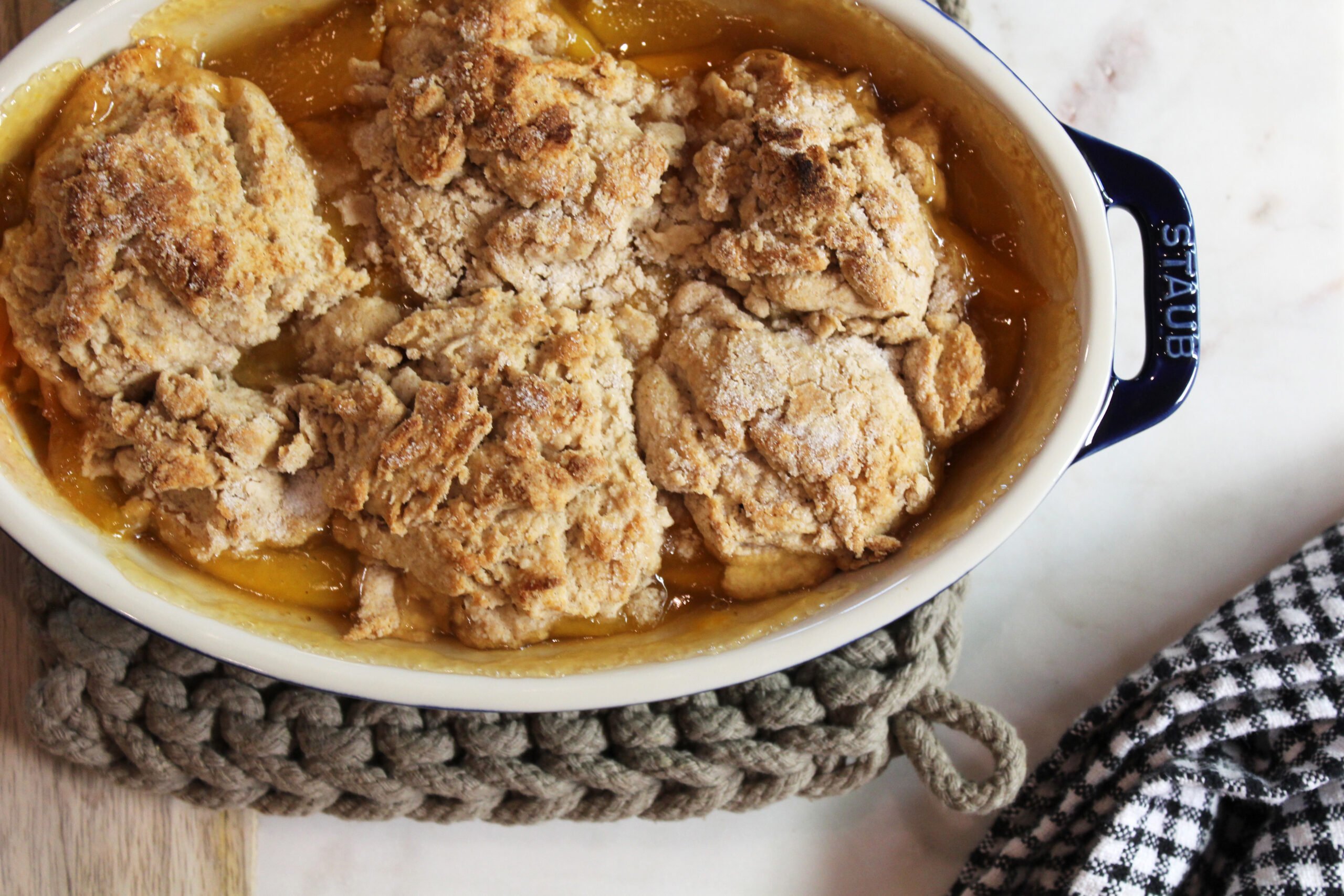 Goat Milk Peach Cobbler