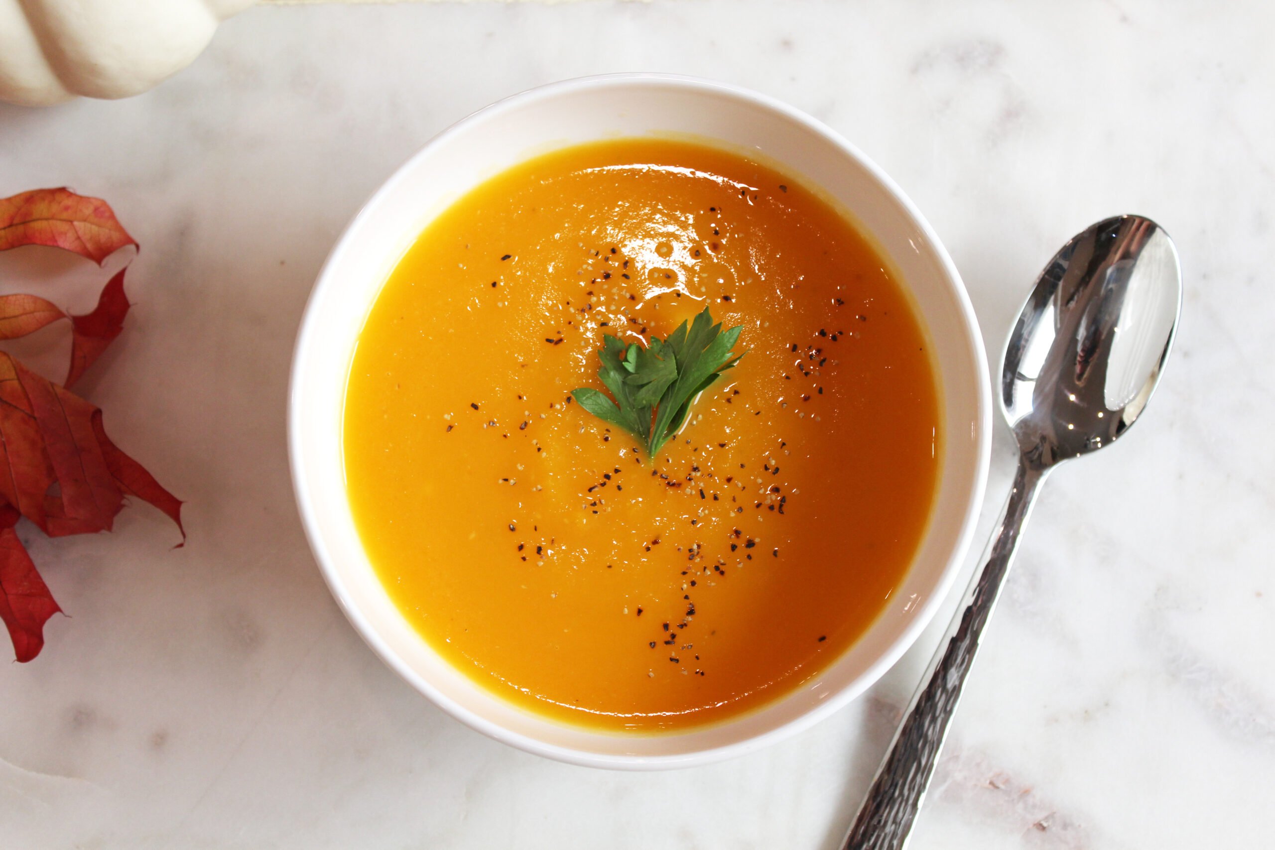Pumpkin Soup with Goat Milk