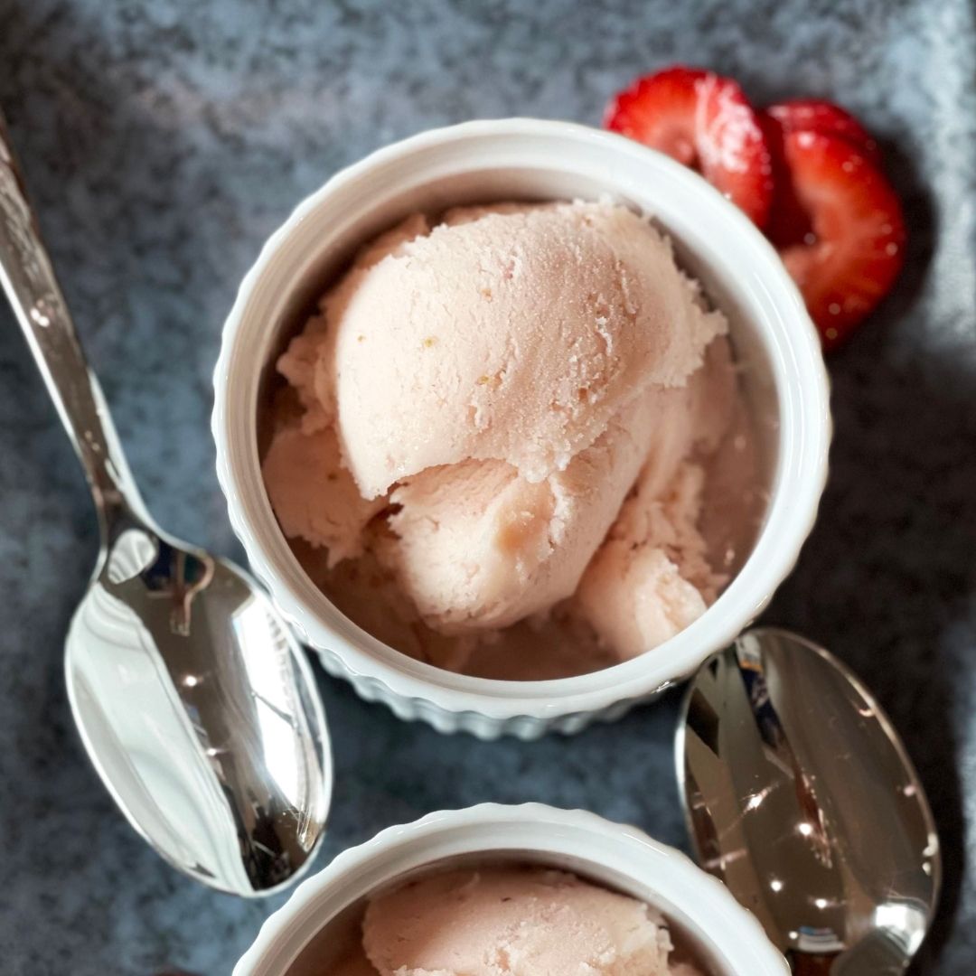 Strawberry Goat Milk Ice Cream
